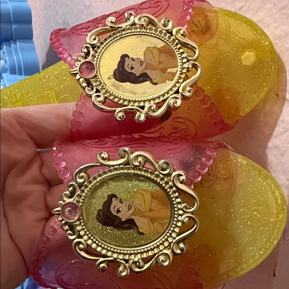Disney Belle Sparkling Princess Dress Up Costume Shoes Sandals 9-11